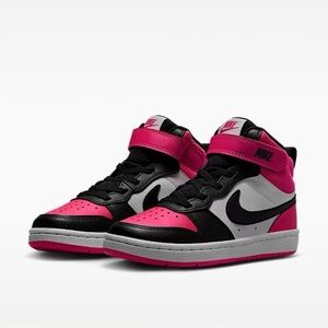 Nike Youth Girls Court Borough Mid 2 Shoes New in Box 2.5 Youth